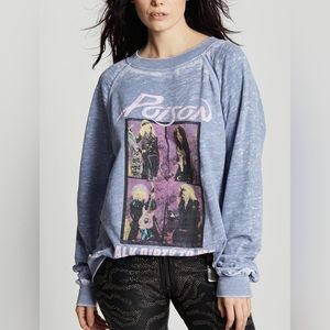 POISON 1986 Talk Dirty To Me Sweatshirt RECYCLED KARMA